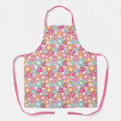 Tablier Modèle floral rétro couleur mignon (Recto)