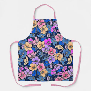 Tablier Modèle floral stylistique 46