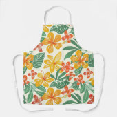 Tablier Modèle floral tropical vibre (Recto)