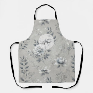 Tablier Modèle floral vintage sur Arrière - plan gris rust