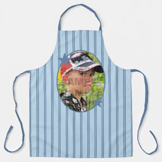 Tablier Modèle photo Bleu (Recto)