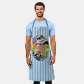 Tablier Modèle photo Bleu (Porté)