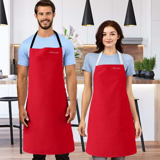 Tablier Modèle rouge de Noël moderne et solide