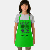 TABLIER MODÈLE TEXTE D'IMAGE VERTE MODERNE ÉDITABLE LIME (Insitu)