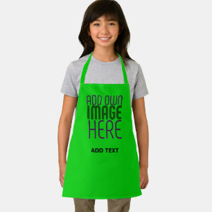 TABLIER MODÈLE TEXTE D'IMAGE VERTE MODERNE ÉDITABLE LIME