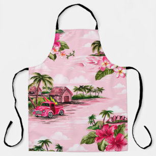 Tablier Modèle vintage hawaïen de tissu d'écorce de l'isla