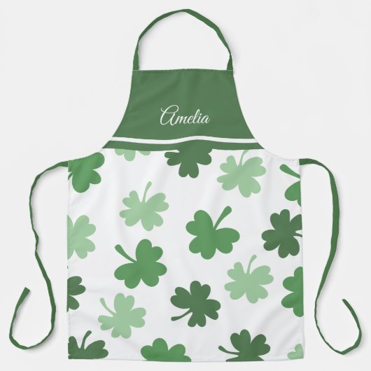 Tablier Modèles de trèfle vert pour la Saint-Patrick (Recto)