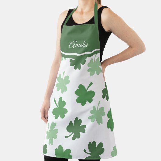 Tablier Modèles de trèfle vert pour la Saint-Patrick (Insitu)