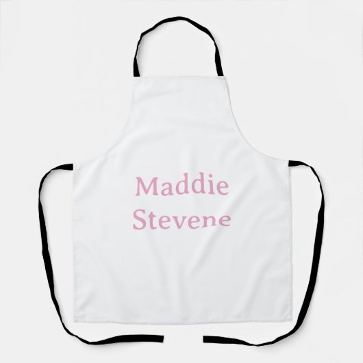 TABLIER MODELES TENDANCE MODERNES NOM ANNEE PASTEL ROSE (Recto)