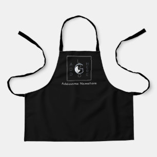 Tablier Modern Black Ajouter Votre Logo Business Marketing