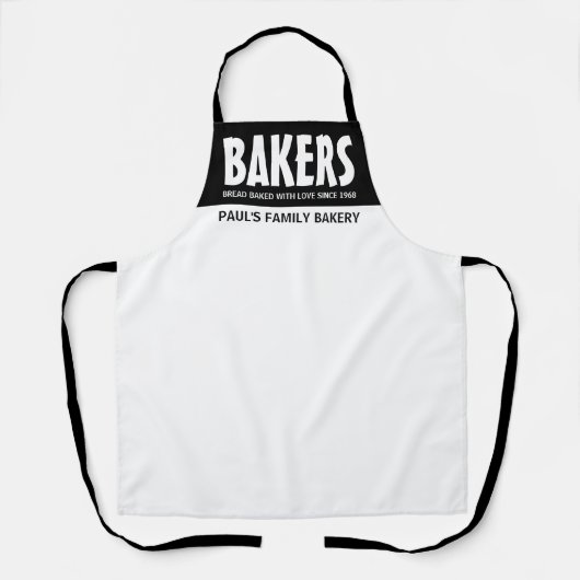 Tablier Modern Bold, Bakery Store (Recto)