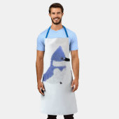 Tablier Modern charming belted kingfisher (Porté)