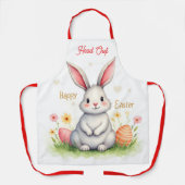 Tablier Modern Cute Easter Bunny And Eggs Collection (Recto)