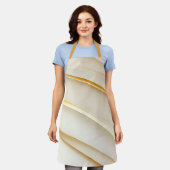 Tablier Modern Elegant Soft Cream Simple (Porté)