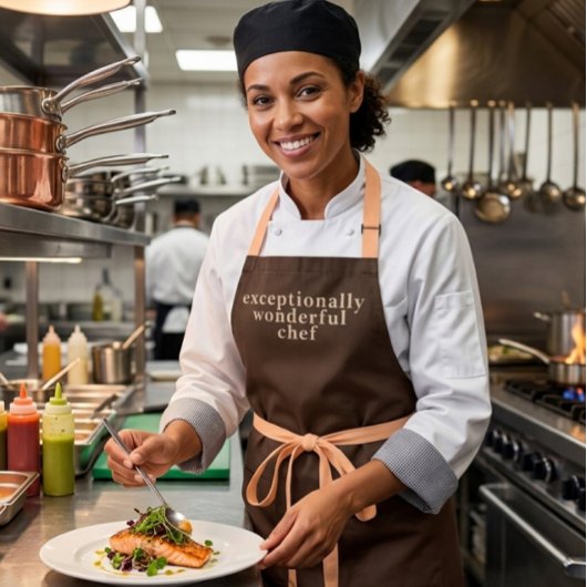 Tablier Modern Exceptionally Wonderful Chef Gray