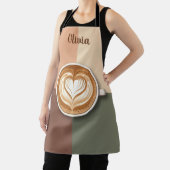 Tablier Modern Latte Art Heart (Insitu)