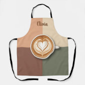 Tablier Modern Latte Art Heart (Recto)