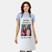 Tablier Modern Love you Grand-mère Photo Keepsaké (Porté)