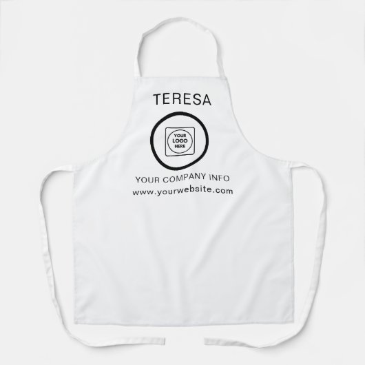 Tablier Modern Minimalist Business Logo Clean Corporate (Recto)