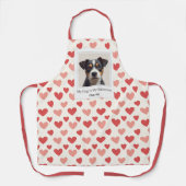 Tablier Modern Personalized Dog Valentine  (Recto)