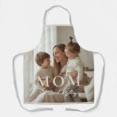 Tablier Modern Personalized Photo MOM Apron (Recto)