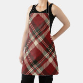 Tablier Modern Red Beige Christmas Pattern (Insitu)