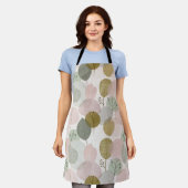 Tablier Modern Spring Botanical All-Over Print Apron (Porté)
