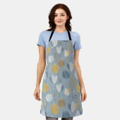 Tablier Modern Spring Tulip Botanical All-Over Print Apron (Porté)