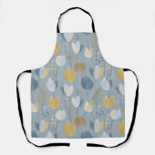 Tablier Modern Spring Tulip Botanical All-Over Print Apron (Recto)