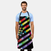 TABLIER MODERN VERSION MULTICOLOR USA/EEUU FLAG MASANSER (Porté)