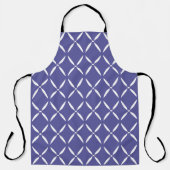 Tablier Moderne Abstrait Bleu et blanc (Recto)