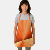 Tablier Moderne Abstrait Graphique Fractal Orange Rouge Va (Insitu)