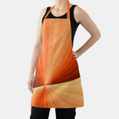 Tablier Moderne Abstrait Graphique Fractal Orange Rouge Va (Insitu)