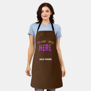TABLIER MODERNE ET MODERNE PERSONNALISABLE BROWN VÉRIFIÉ