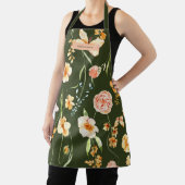 Tablier Moderne Floral Green Grace Chic tendance (Insitu)