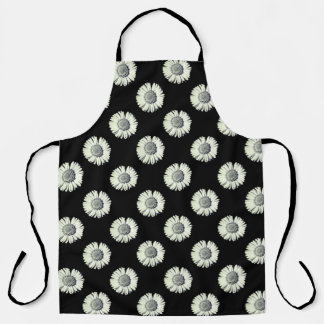 Tablier Moderne Gras Noir Et Blanc Faisy Motif Élégant