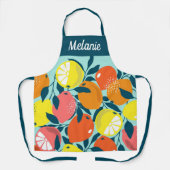 Tablier Moderne Lumineux Citrus Citrus Fruit Art Personnal (Recto)