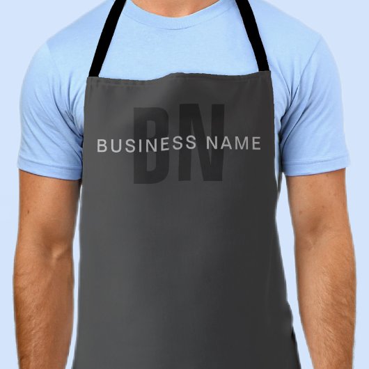 Tablier Moderne modèle de conception de monogramme éditabl