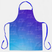 Tablier Moderne Premium Joyeux Noël Gradient Vacances (Recto)