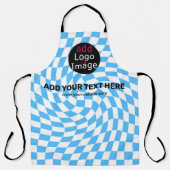 Tablier Moderne Professionnel Personnalisé Marque Checker (Recto)