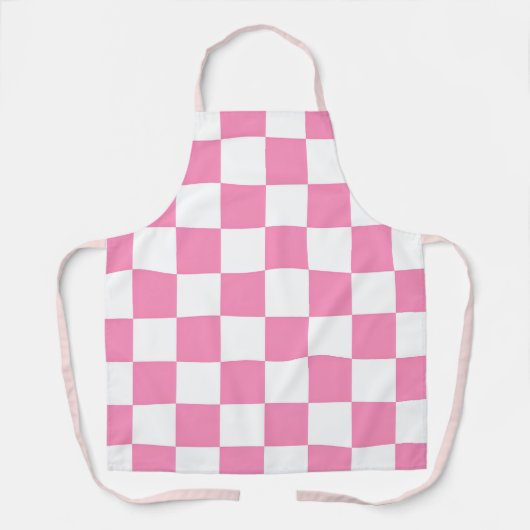 Tablier Moderne rose numérique géométrique stylé (Recto)
