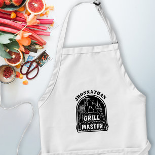 Tablier Moderne Rustique Grillmaster Chef Fête des pères C