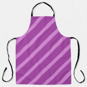 Tablier Moderne Simple 2 Tone Bande Géométrique Rose Lilac (Recto)