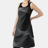 Tablier Moderne, simple, cool, abstrait motif d'onde de mo (Insitu)