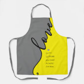 Tablier Moderne stylish élégant Script fête des mères tabl (Recto)