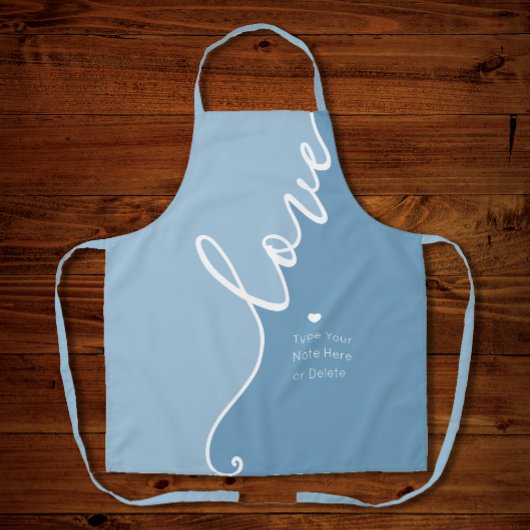 Tablier Moderne stylish élégant Script Mère's Day Bleu