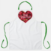 Tablier Moderne unique meilleure maman jamais Red Heart Mo (Recto)