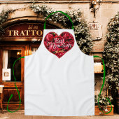 Tablier Moderne unique meilleure maman jamais Red Heart Mo