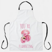 Tablier Moderne Vous Flamazirez Beauté Flamant rose rose (Recto)