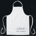 Tablier Moderne White Hair Stlist Maquillage Artiste Salon<br><div class="desc">Salon moderne White Hair Styliste Maquillage Artiste Salon Nom Apron.</div>